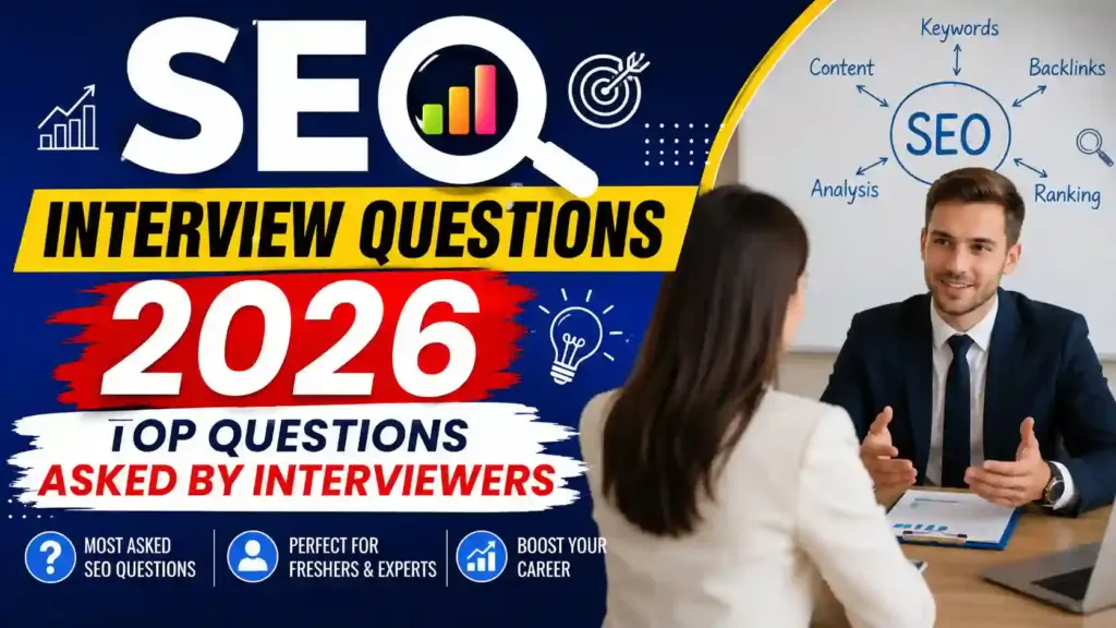 SEO Interview Question Answer 2026: Top Questions Asked by Interviewers