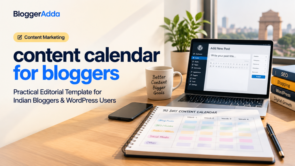 content calendar for bloggers featured poster