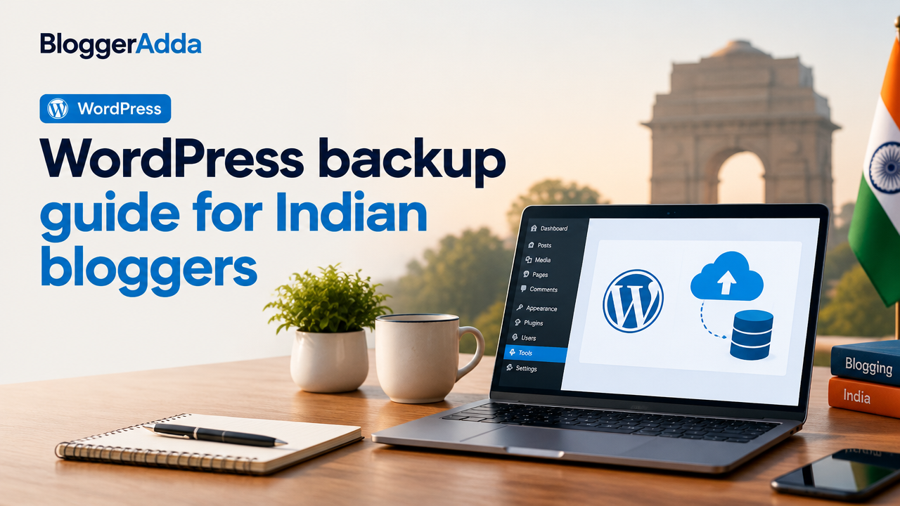 WordPress backup guide for Indian bloggers featured poster